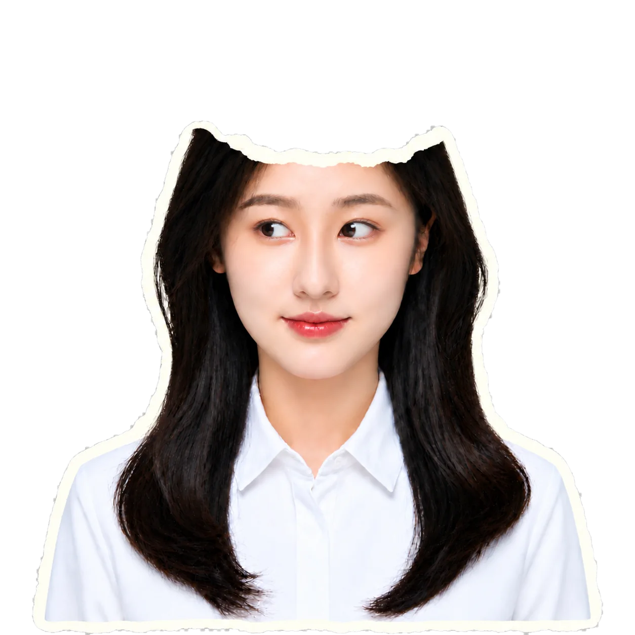 个人头像向左看